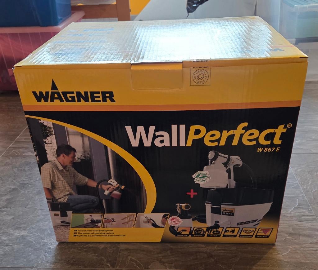 WAGNER WallPerfect W867E verfspuitmachine NIEUW in doos, Ophalen, Nieuw, Verfspuit of Verfpomp