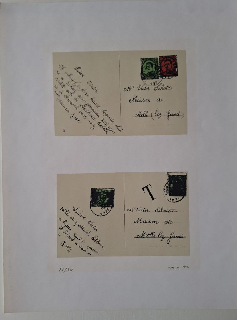 zeefdruk Marcel van Maele, Lieve Victor, Antiek en Kunst, Ophalen