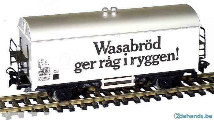 4566 Marklin HO - Wagon frigorifique suédois "Wasabröd" v/d, Hobby & Loisirs créatifs, Trains miniatures | Échelles Autre, Neuf