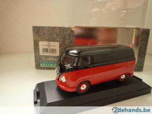 1:43 oude Vitesse VW T1 Bulli 1955 twotone rood-zwart, Enlèvement ou Envoi, Comme neuf, Voiture