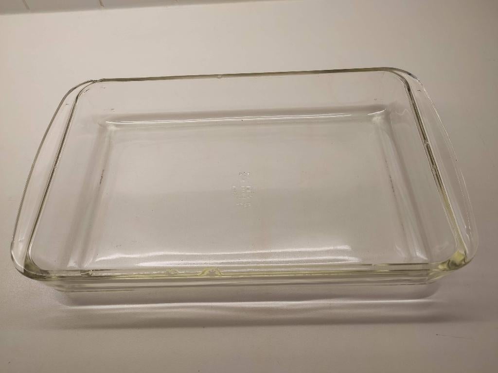 Pyrex glazen ovenschaal, rechthoekig, 30 cm x 19 cm x 5 cm,, Huis en Inrichting, Ophalen, Gebruikt, Glas, Overige typen
