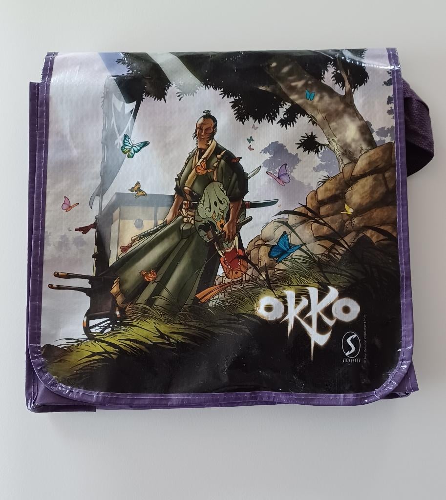 okko draagtas en omslag met prenten, Collections, Personnages de BD, Comme neuf, Ustensile, Autres personnages, Enlèvement