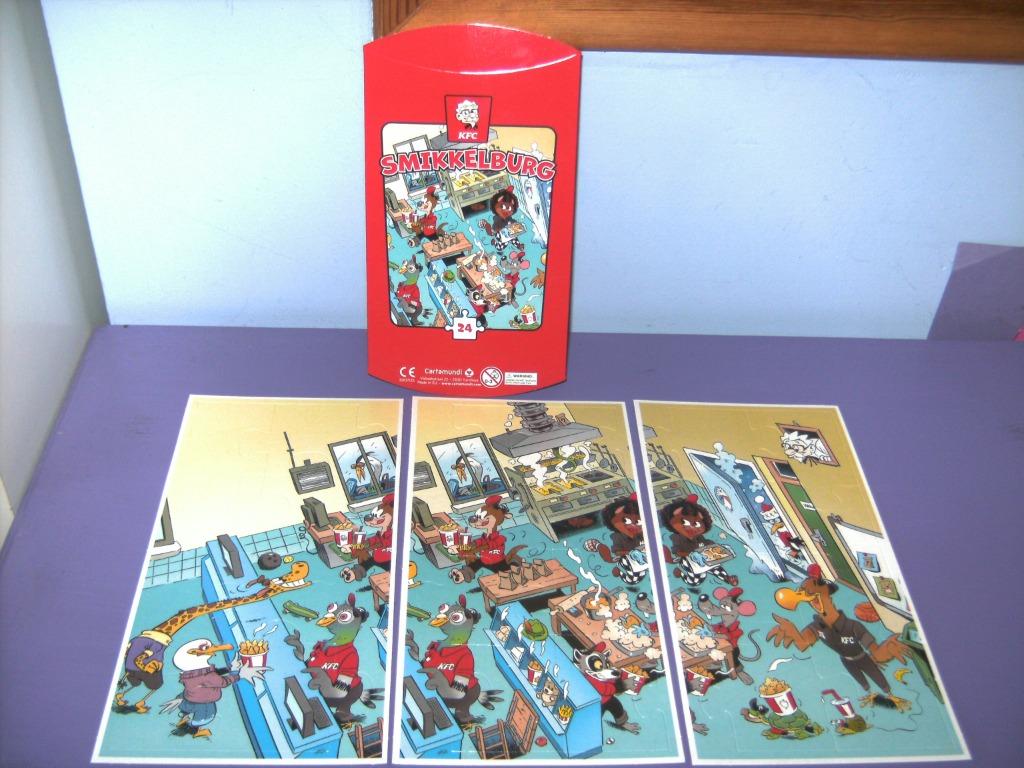 Puzzel: kfc smikkelburg. (24 stukjes), Ophalen of Verzenden, Minder dan 500 stukjes, Nieuw, Legpuzzel