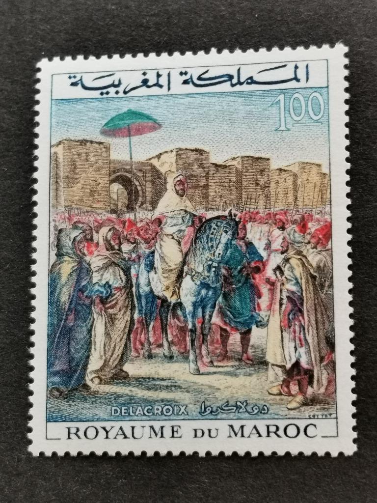 Marokko 1964 - Koning Hassan II - schilderkunst **, Ophalen of Verzenden, Marokko, Postfris