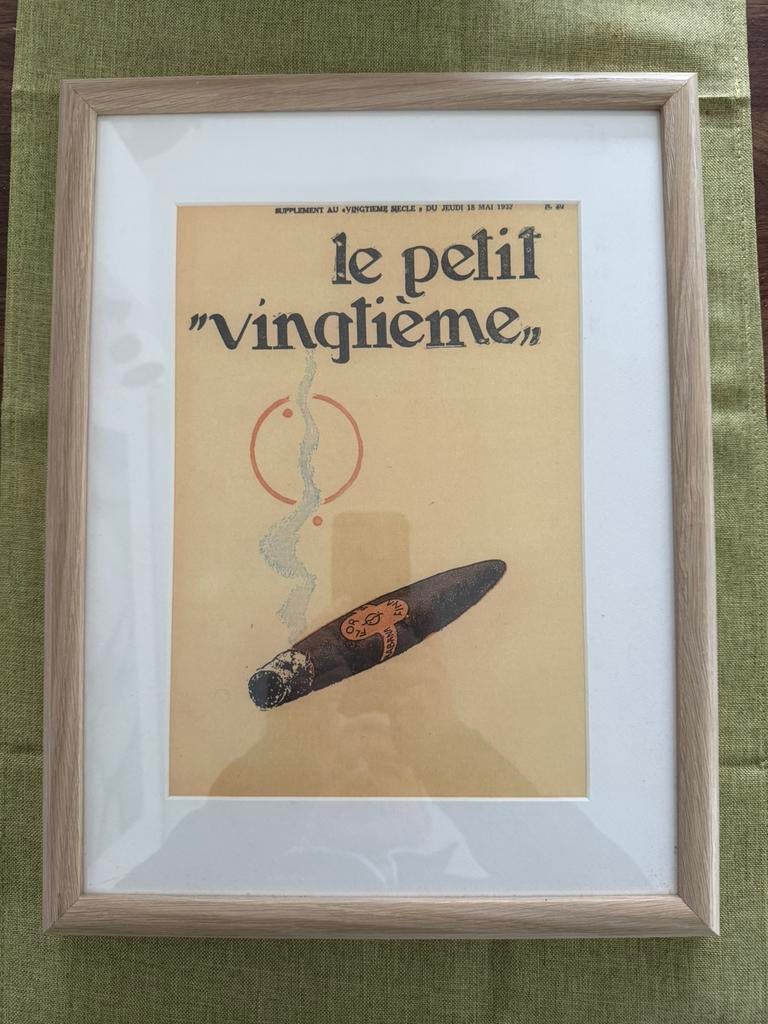 Tintin - lithographie encadrée - Le Petit Vingtième, Enlèvement ou Envoi, Tintin, Comme neuf, Autres types