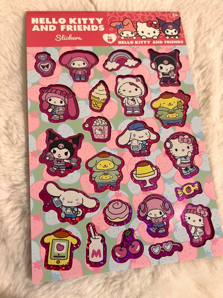 8 vellen Hello Kitty Stickers, Verzamelen, Ophalen of Verzenden, Nieuw, Overige typen