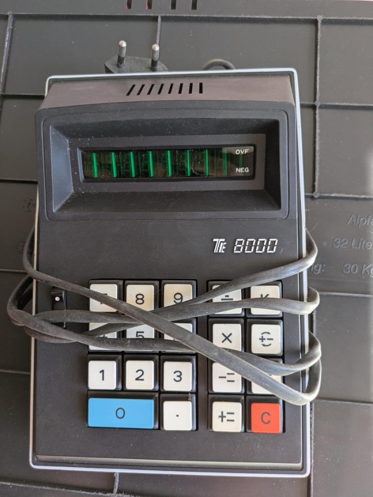 Rekenmachine Liebermann & Co Sa Mod TE 8000, Ophalen, Gebruikt