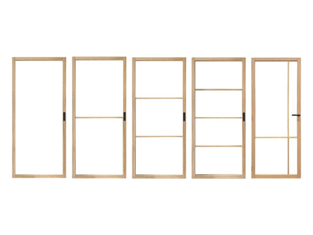 Eiken deur met glas | Binnendeur Varik | Op voorraad, Bricolage & Construction, Fenêtres & Moustiquaires, Neuf, Porte intérieure
