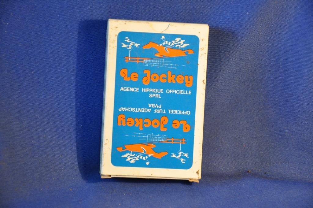 §  jeu de cartes publicitaire agence hippique le jockey, Collections, Enlèvement ou Envoi, Utilisé, Carte(s) à jouer