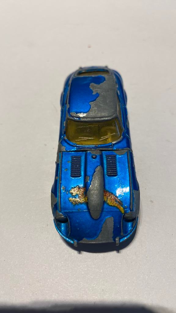 Vintage majorette jaguar type E V12 nr 207, Ophalen of Verzenden, Gebruikt, 1:50 of kleiner, Auto