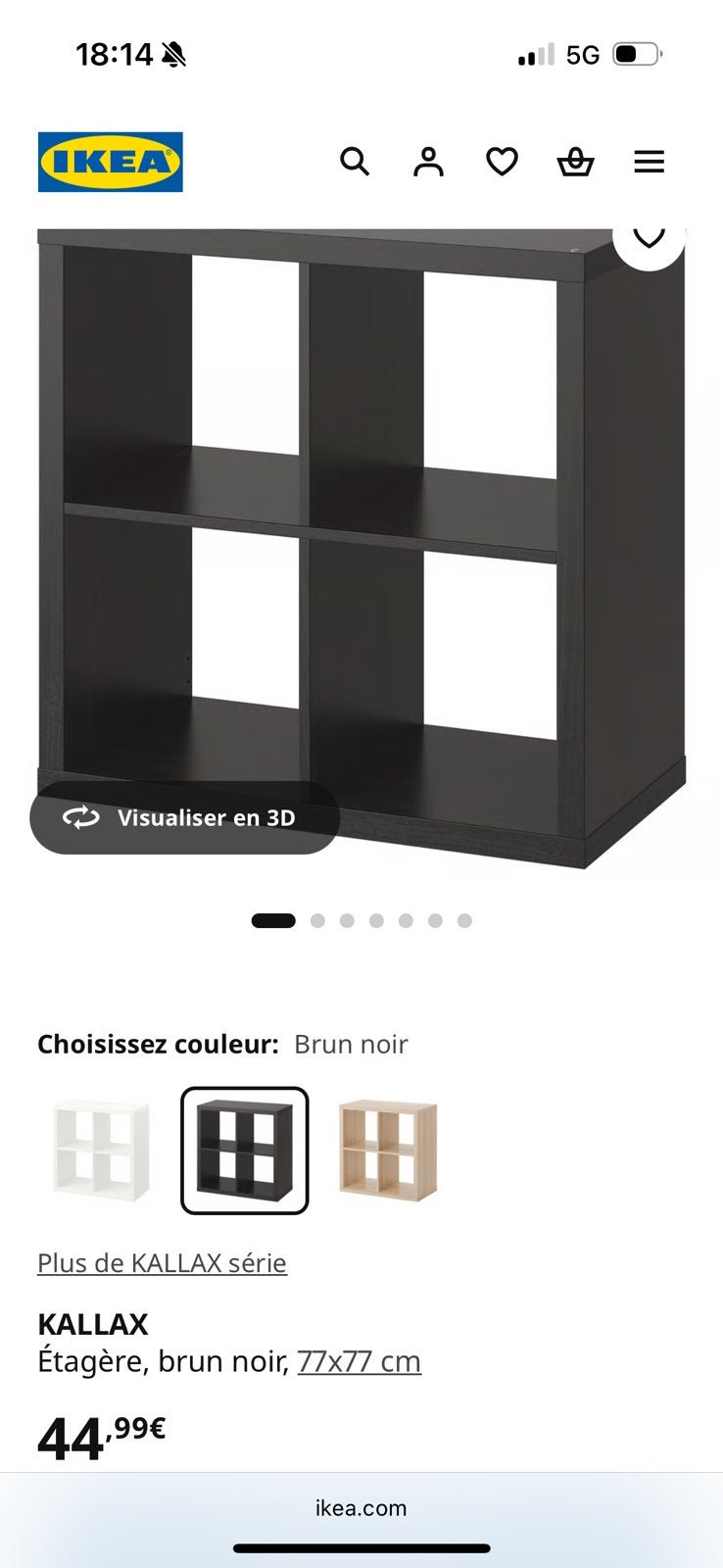 Vend kallax, Enlèvement, Utilisé