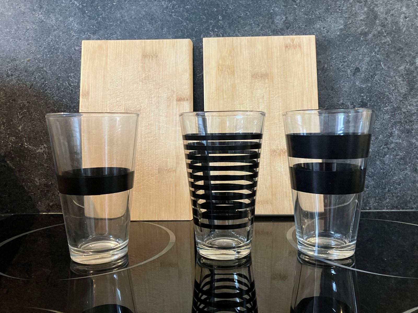 3 glazen, Salt&Pepper, Verzamelen, Ophalen, Zo goed als nieuw