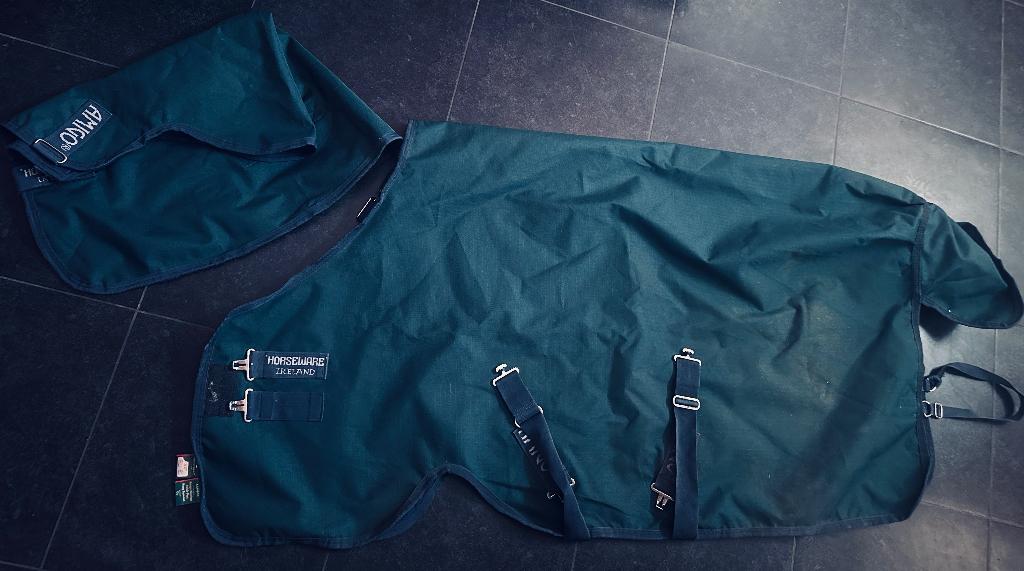 Complete set - Amigo Ripstop 900 D Plus Pony 0gram en liners, Dieren en Toebehoren, Ophalen of Verzenden, Zo goed als nieuw, Deken