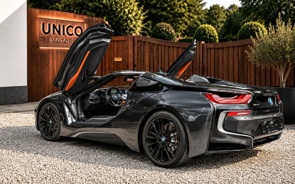 BMW i8 Roadster - Head-up -Copper leder - Harman Kardon, Automaat, Dealer onderhouden, Euro 6, Cabriolet