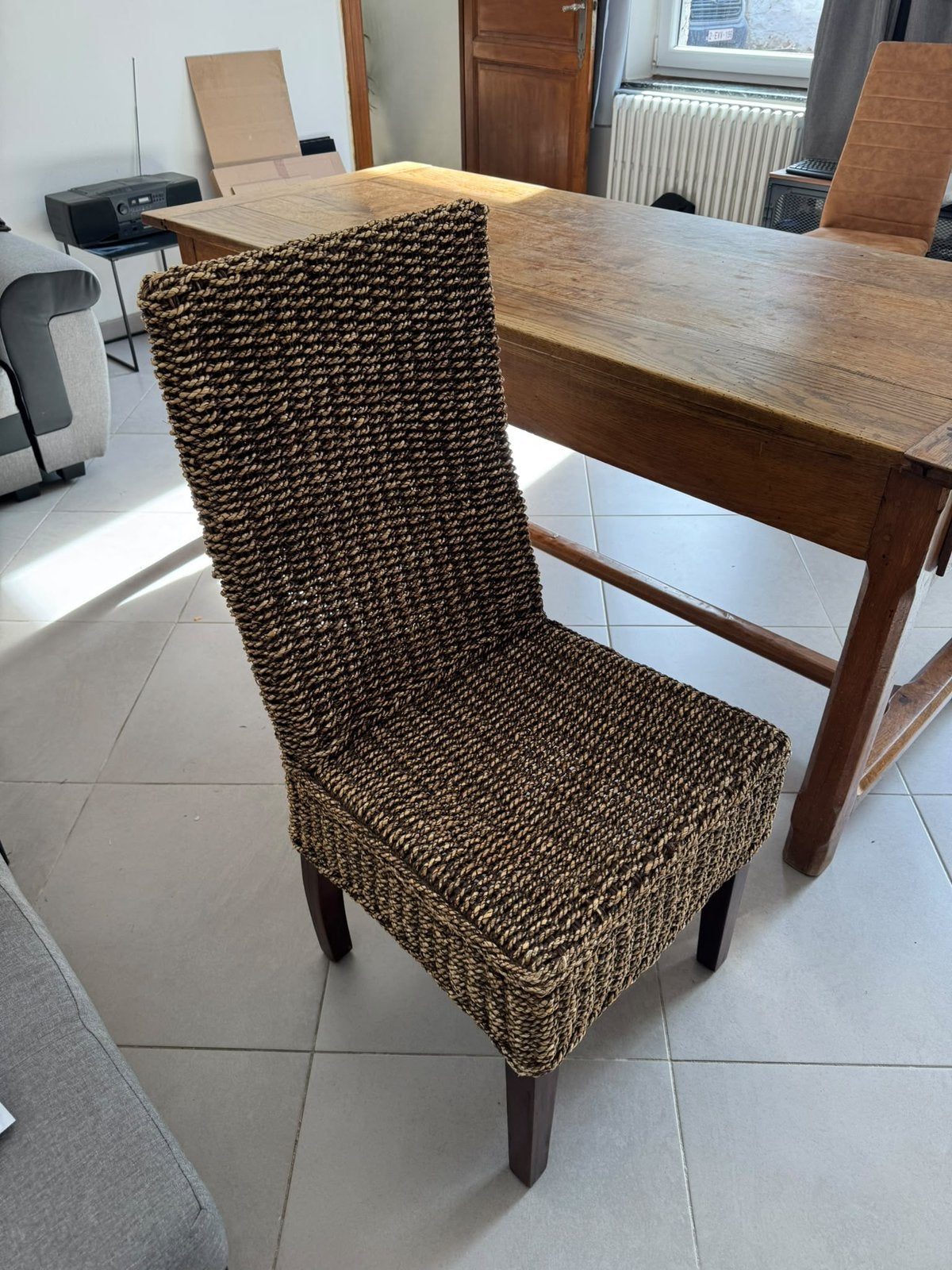 6 chaises en rotin, Maison & Meubles, Enlèvement, Comme neuf