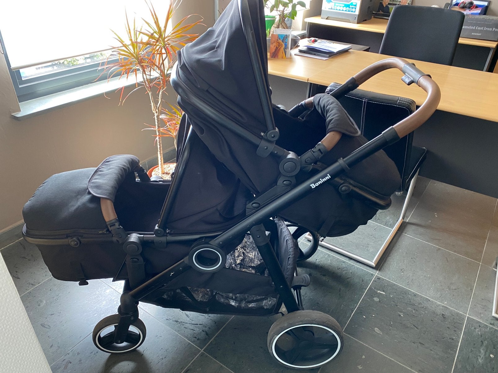 Mooie wandelwagen voor tweeling, Ophalen, Zo goed als nieuw, Kinderwagen of Buggy