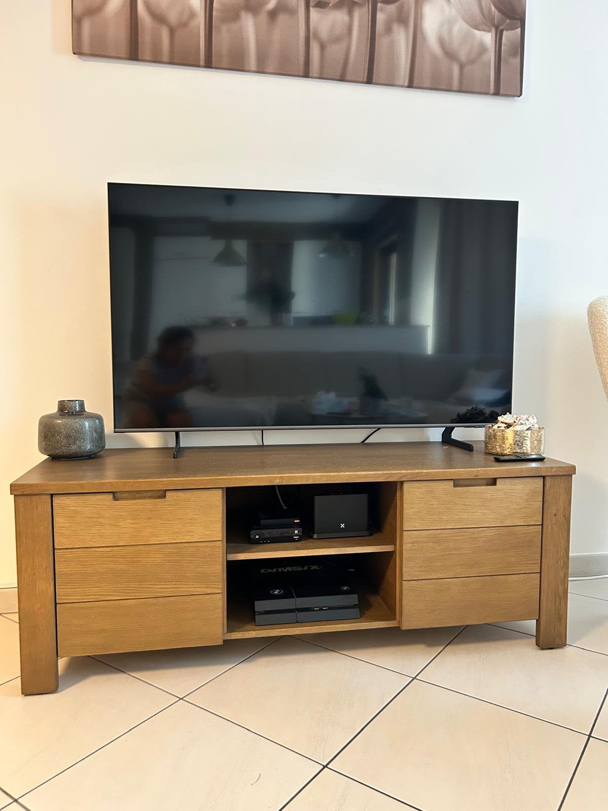 Meuble Tv en Bois Massif, Neuf, 25 à 50 cm, Moins de 100 cm, 100 à 150 cm