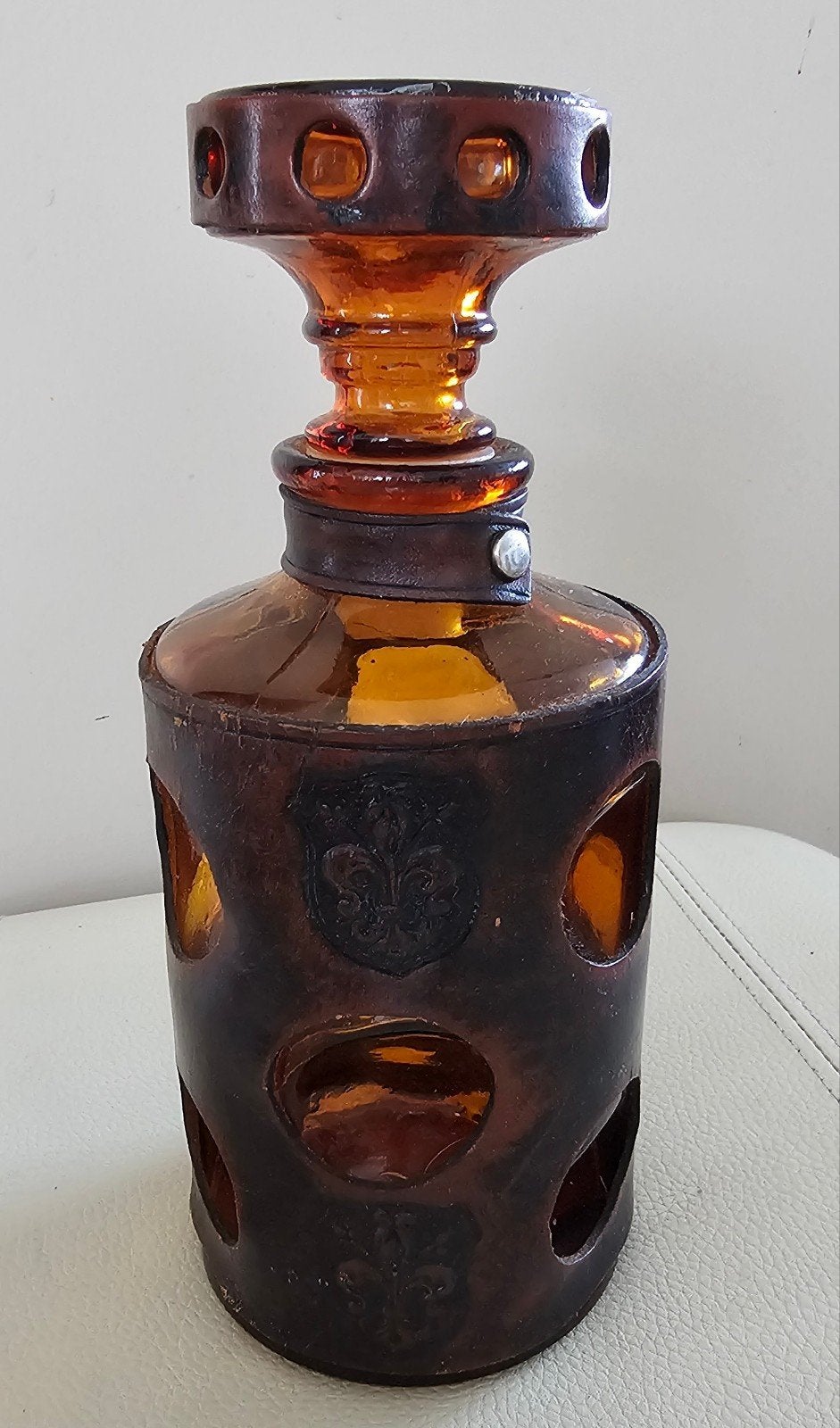 Carafe cuir d'origine italienne, Enlèvement ou Envoi