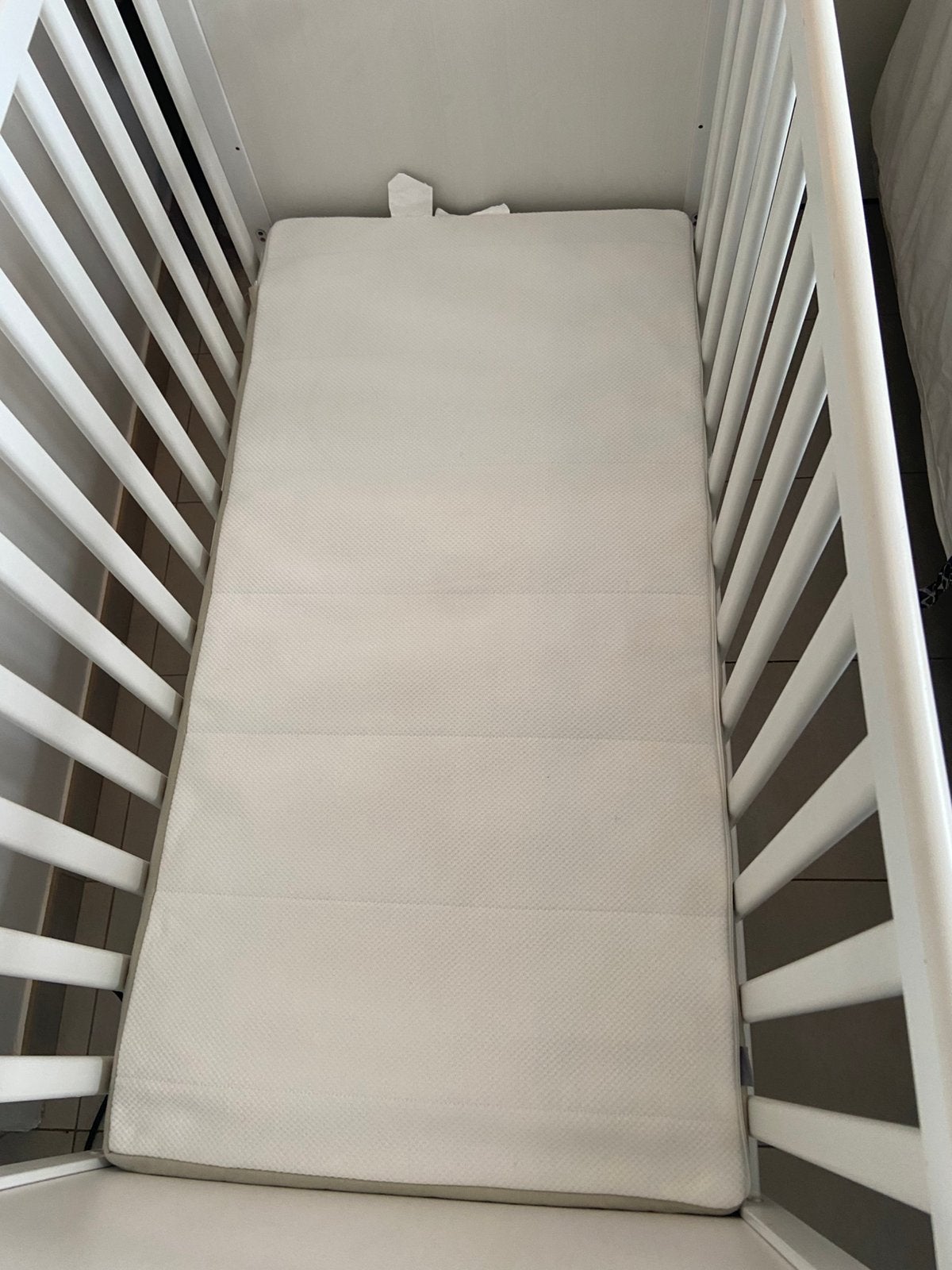 Lit bébé avec matelas 60/120 comme neuf, Enlèvement, Comme neuf, Matelas