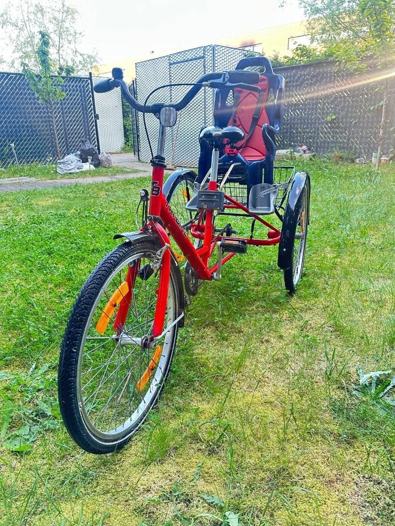Driewieler met kinderzitje, Vélos & Vélomoteurs, Vélos | Tricycles pour enfants, Tri Bike, Frein à rétropédalage, Comme neuf, Enlèvement