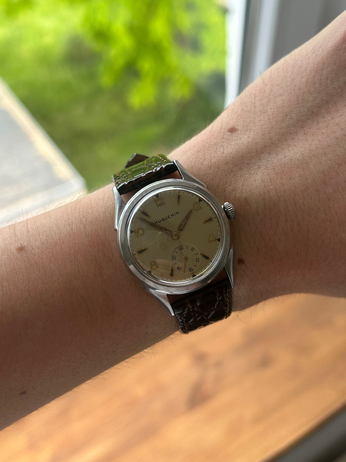 Huguenin Vintage, Enlèvement ou Envoi, Acier