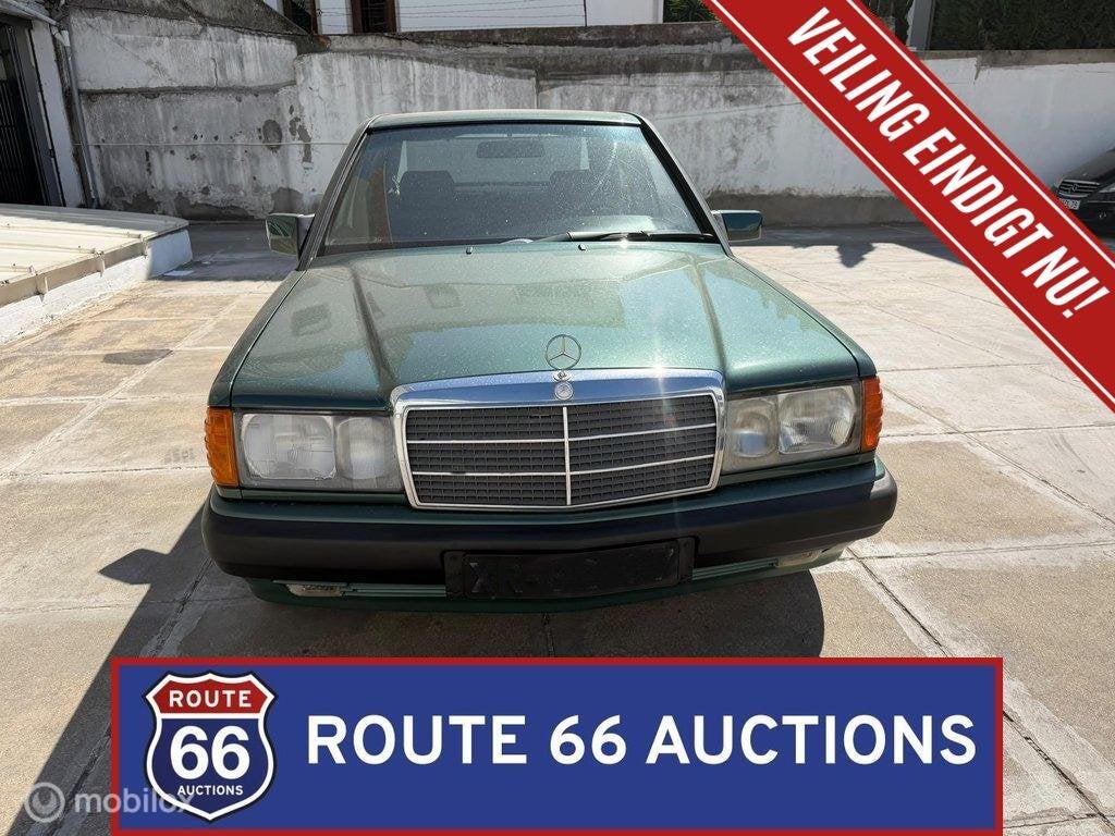 Mercedes-Benz 190 E 1.8 | 1992 | Route 66 Auctions, Zwart, Mercedes-Benz, Bedrijf, Handgeschakeld