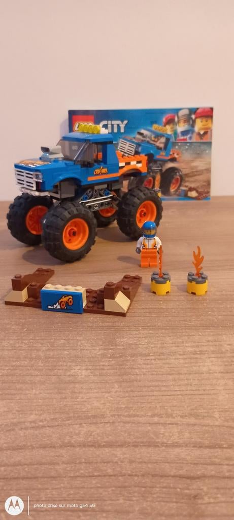 Lego City Monstertruck 60180, Ophalen of Verzenden, Zo goed als nieuw, Complete set, Lego