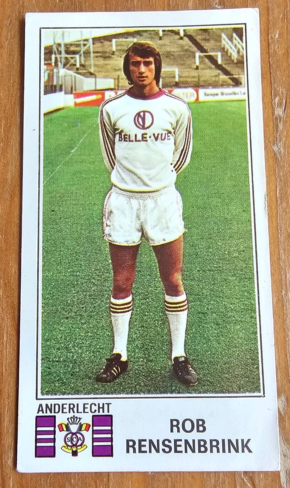 Panini Football 76 #21 Rob Rensenbrink Anderlecht Football !, Enlèvement ou Envoi, Comme neuf, Autocollant