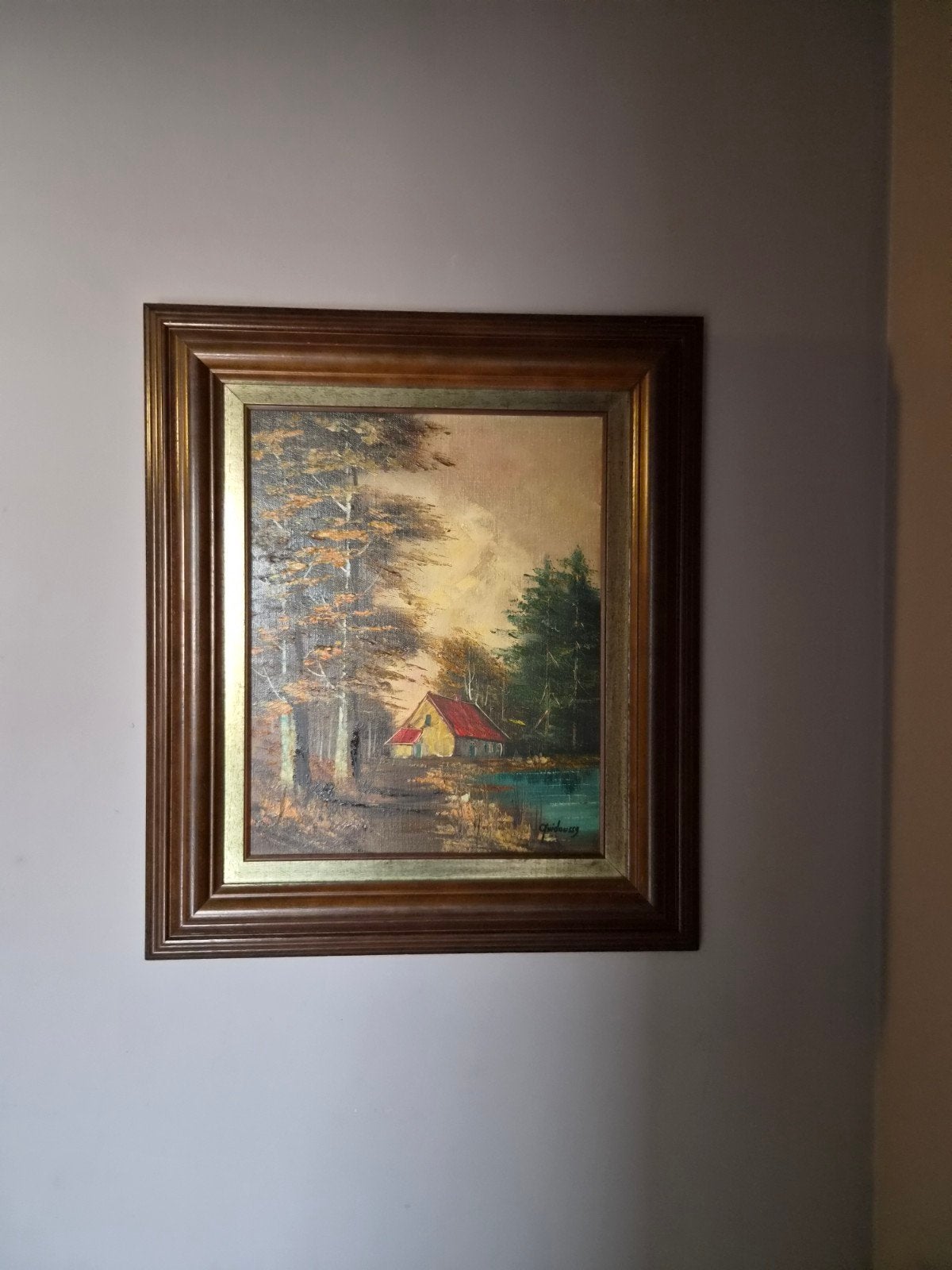 Vlaamse landschapsschilder Gaston Quidousse., Antiquités & Art, Enlèvement, Toile