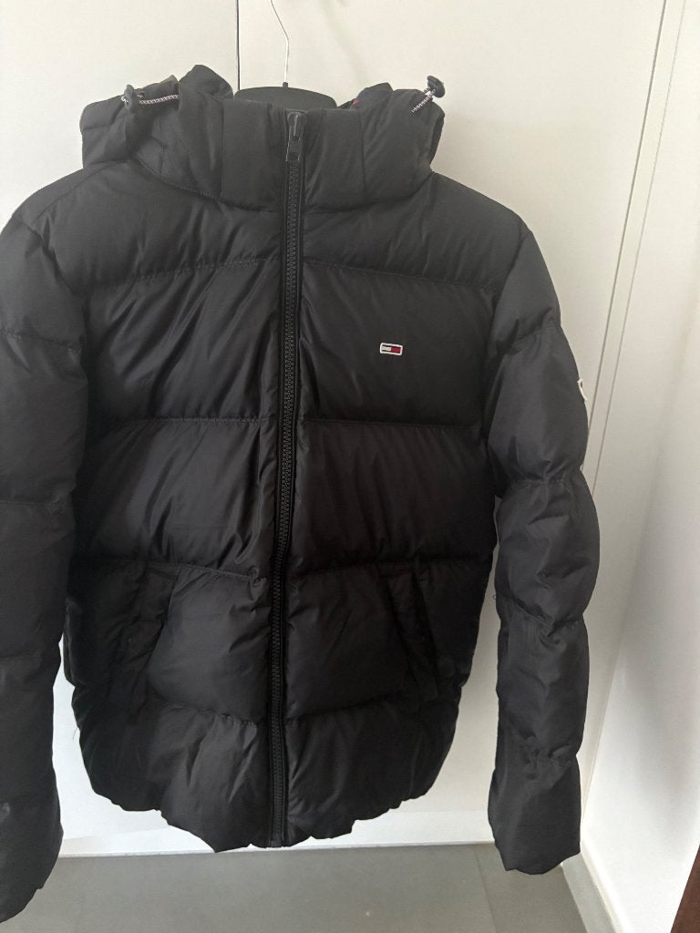Tommy Jeans heren jas maat M, Ophalen, Maat 48/50 (M), Zwart, Zo goed als nieuw