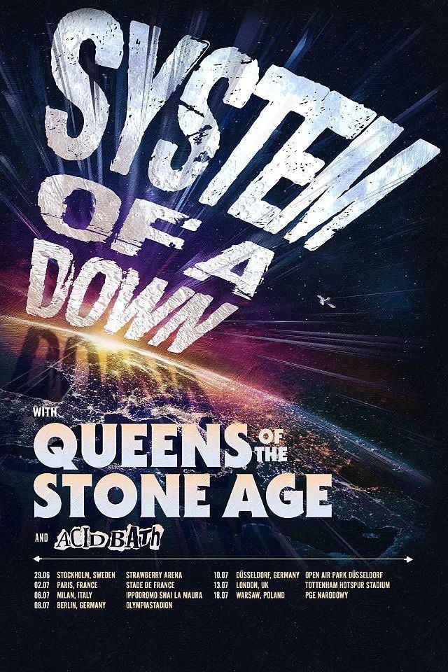 System Of A Down - 1 place 4 juillet Paris - Pelouse Or, Tickets & Billets