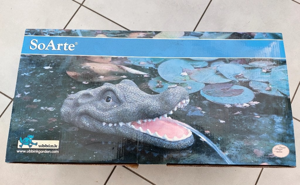 Krokodil kop voor in de vijver, Tuin en Terras, Ophalen, Nieuw