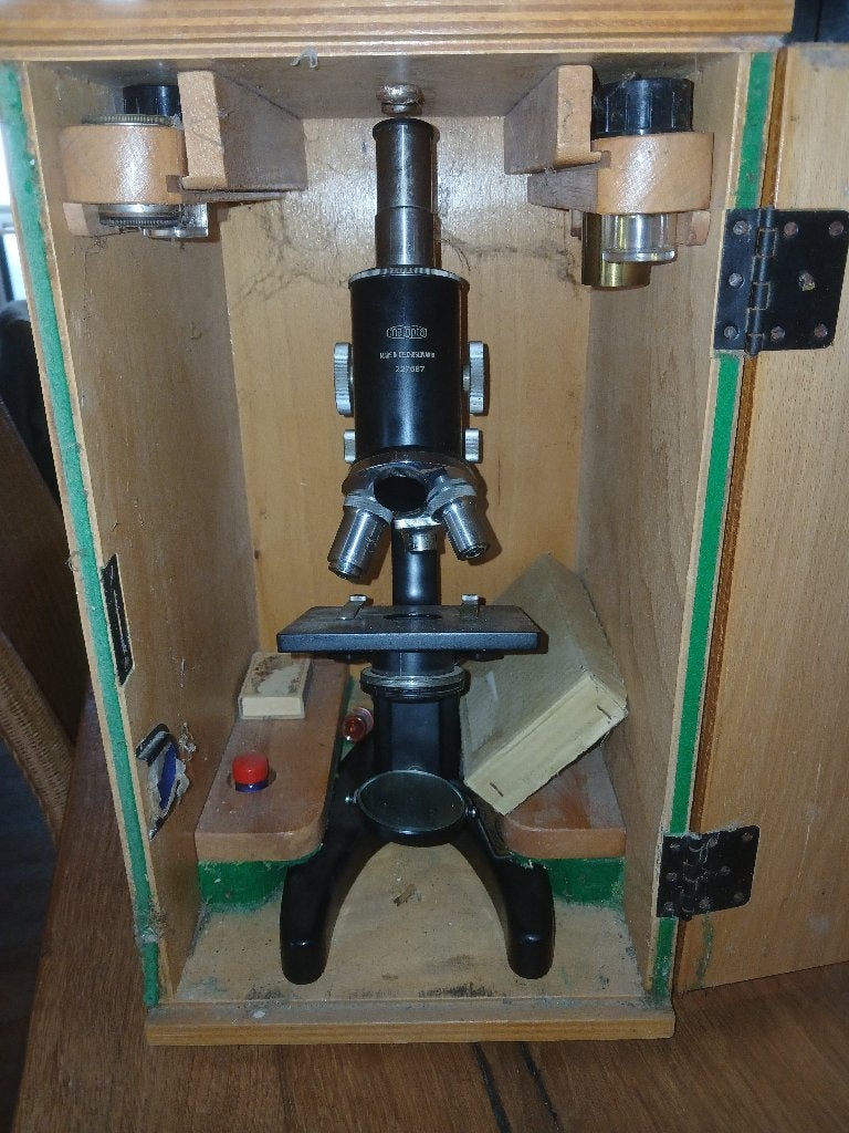 Microscope, Audio, Tv en Foto, Optische apparatuur | Microscopen, Ophalen, Zo goed als nieuw, Biologische microscoop