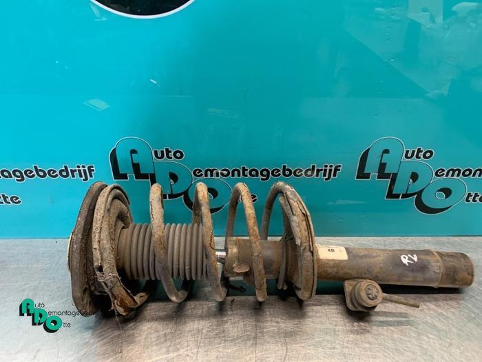 Schokdemperpoot rechts-voor van een Peugeot 206 (206 98-), Auto-onderdelen, Ophanging en Onderstel, Peugeot, Gebruikt, 3 maanden garantie