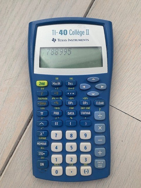 Wetenschappelijke rekenmachine TI-40 Collège II Texas instr., Ophalen of Verzenden, Gebruikt