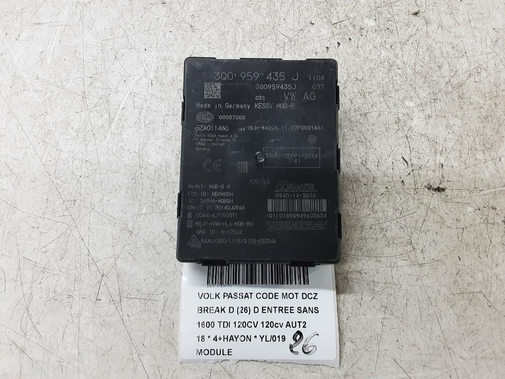 UNITE ELECTRONIQUE Passat Variant (3G5) (3Q0959434J), Volkswagen, Mevr. I. Hauben, Utilisé, Rue de l'Espoir 34 34
4030  GRIVEGNÉE, BE
