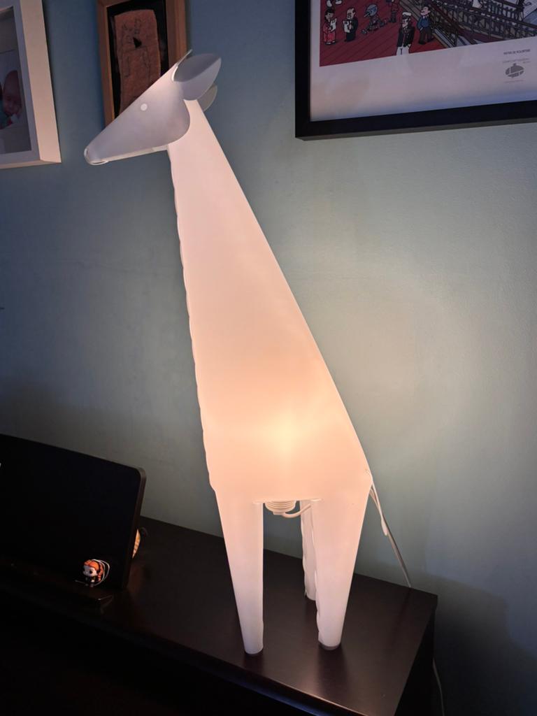 Lampe girafe enfant plastique souple translucide, Enlèvement, Comme neuf
