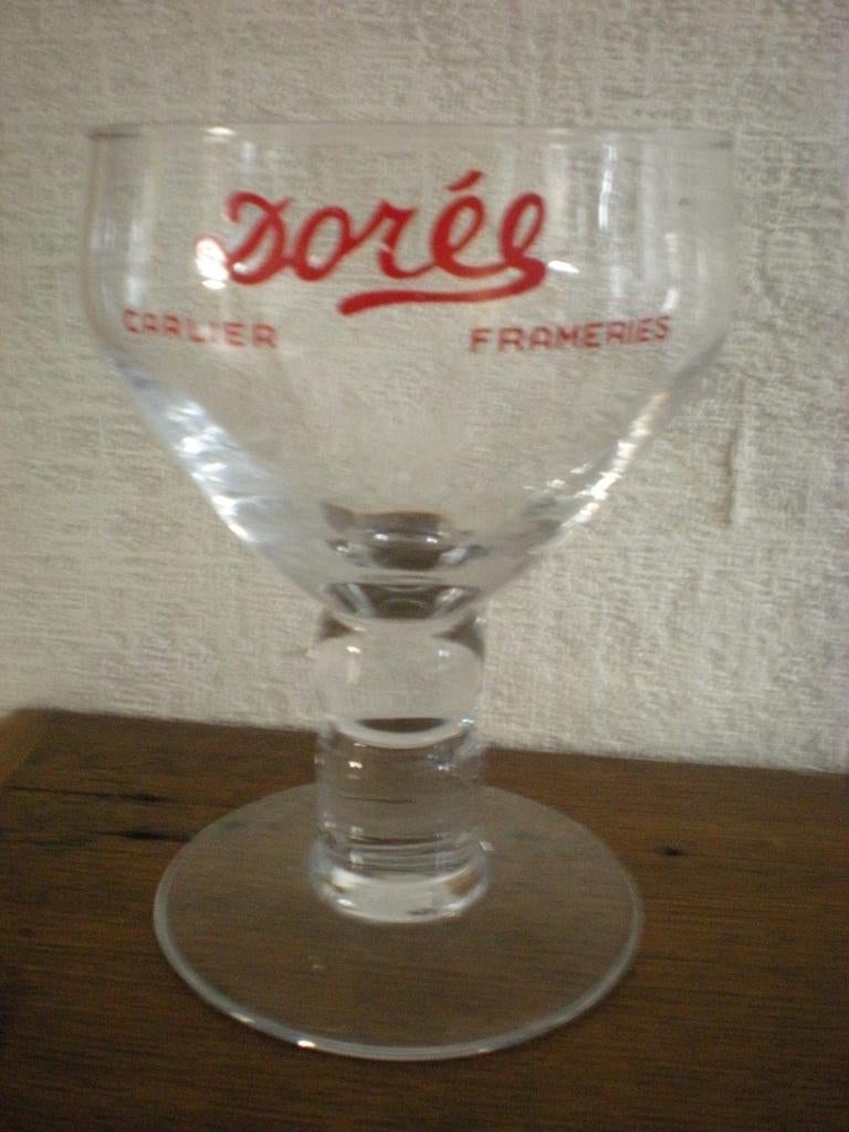 CARLIER  Frameries  "DOREE", Collections, Marques de bière, Enlèvement ou Envoi, Comme neuf, Verre ou Verres