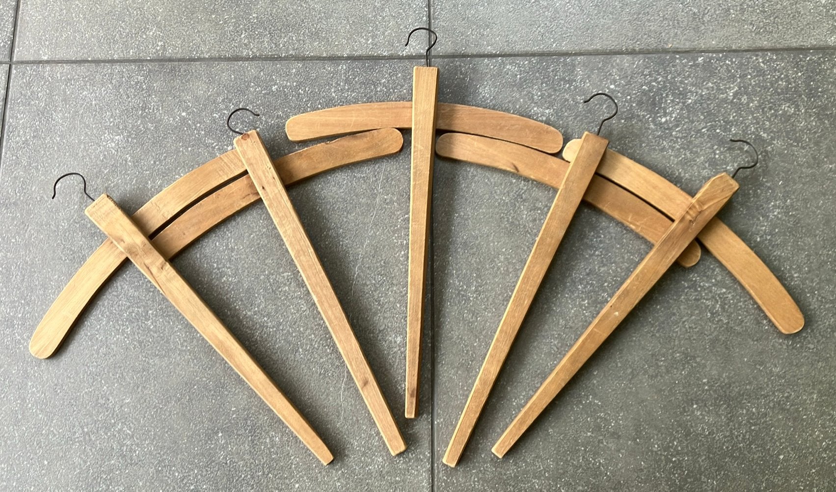 5 porte-manteaux rétro à longues poignées, Antiquités & Art, Envoi