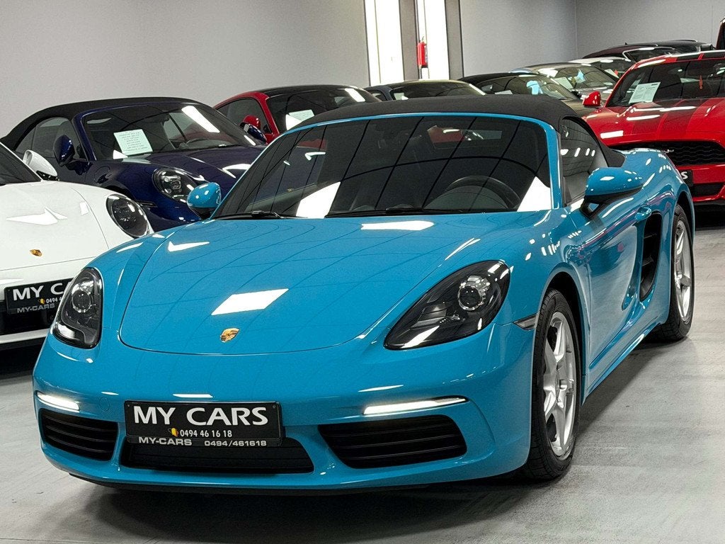 Porsche 718 Boxster 2.0 Turbo Pdk Exhaust Sport Bose Xenon B, Achterwielaandrijving, 4 cilinders, Cabriolet, Blauw