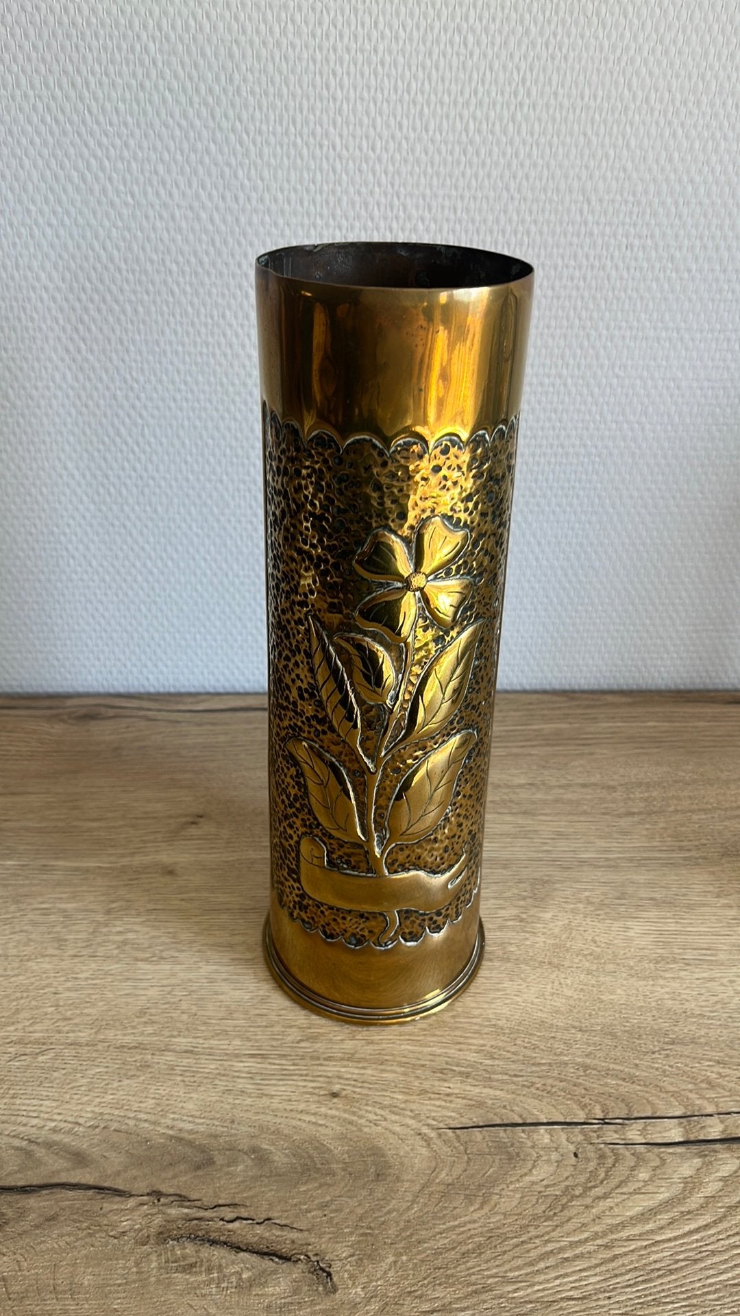 Decoratieve huls WO1 - 18 pounder, Verzamelen, Militaria | Algemeen, Ophalen, Landmacht, Hulzen of Bodemvondsten