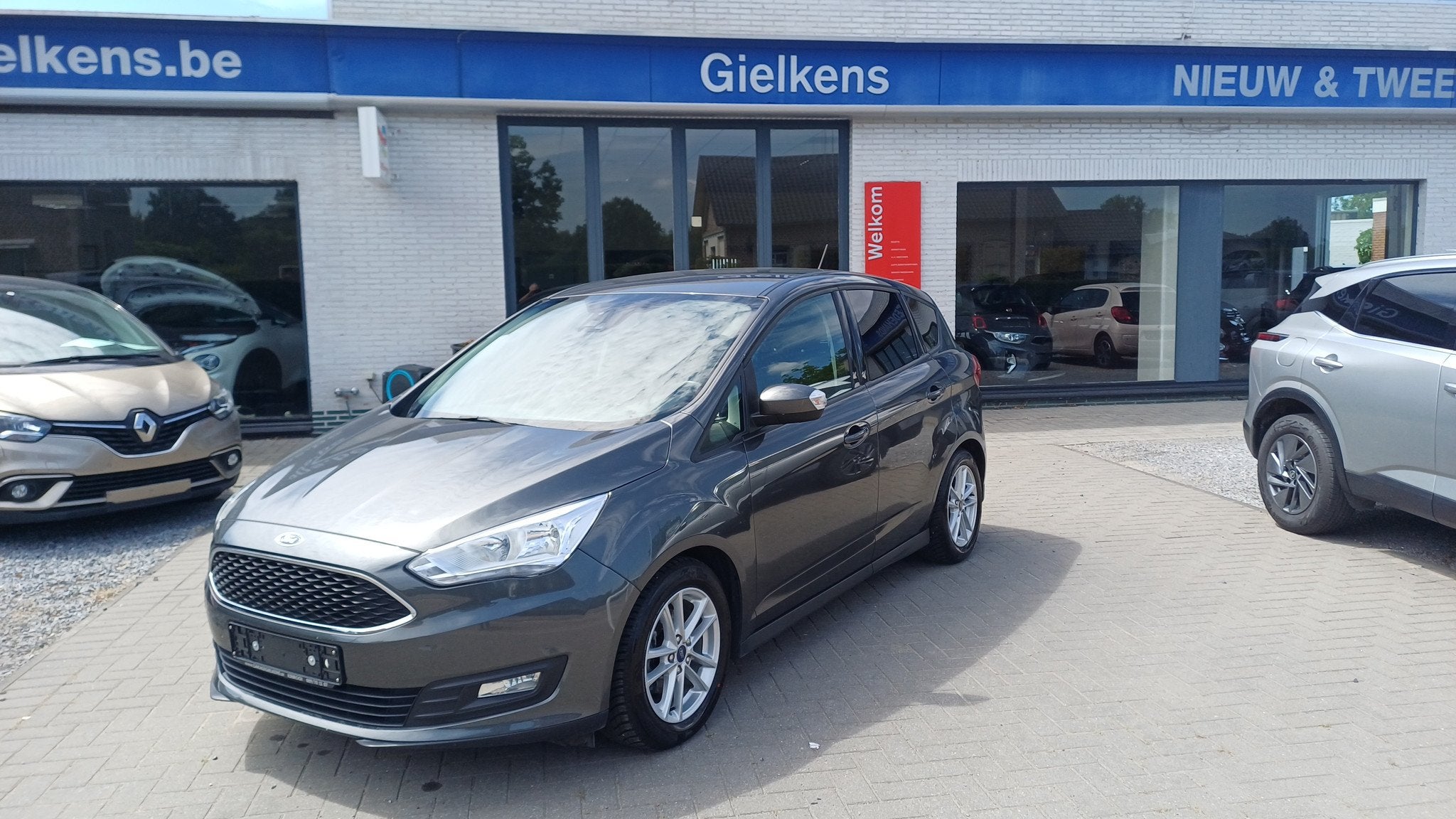 Ford C-MAX 1.0 Ecoboost*61000km.*1jaar garantie., Argent ou Gris, Achat, Euro 6, Entreprise