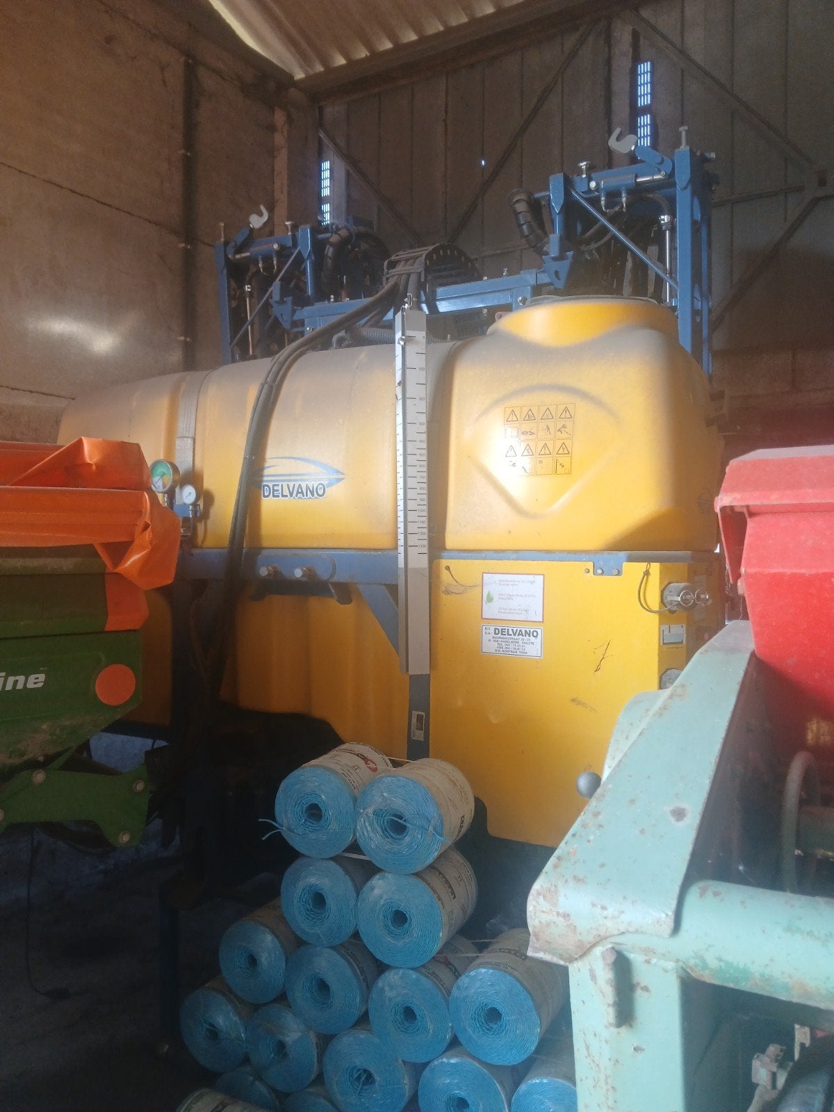 Delvano sproeier 1300 l 21m raam, Ophalen