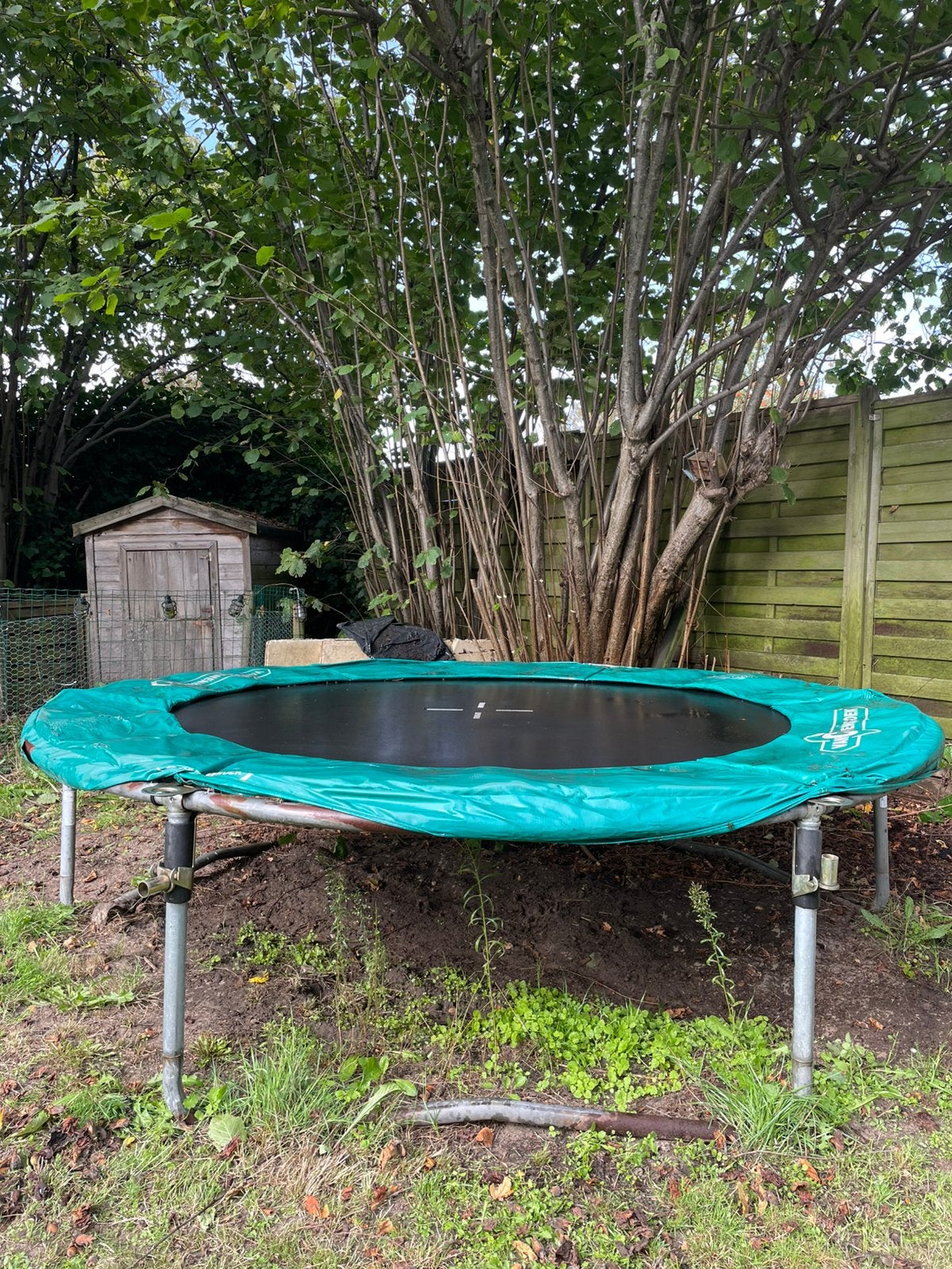 Trampoline 240cm doorsnede met afdekhoes en eventueel net, Enlèvement, Utilisé