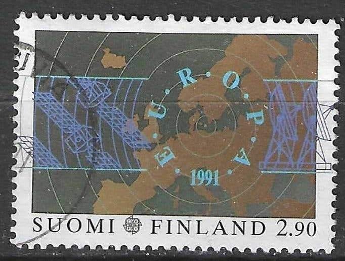 Finlande 1991 - Yvert 1111 - Europe et espace (ST), Timbres & Monnaies, Timbres | Europe | Scandinavie, Envoi, Finlande, Affranchi