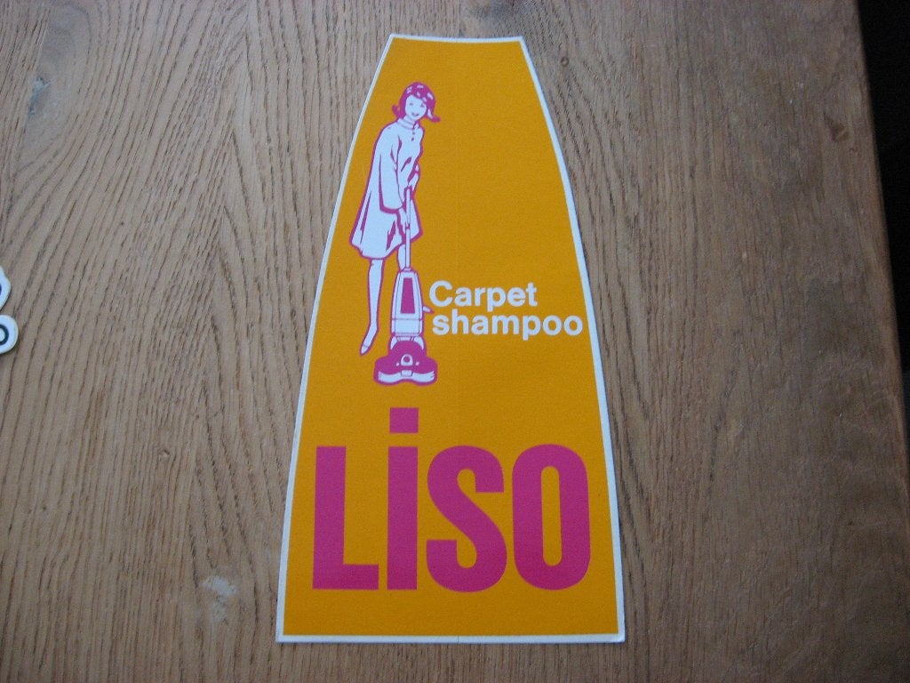 Carpet shampoo Liso Vintage Sticker, Enlèvement, Neuf, Autres types