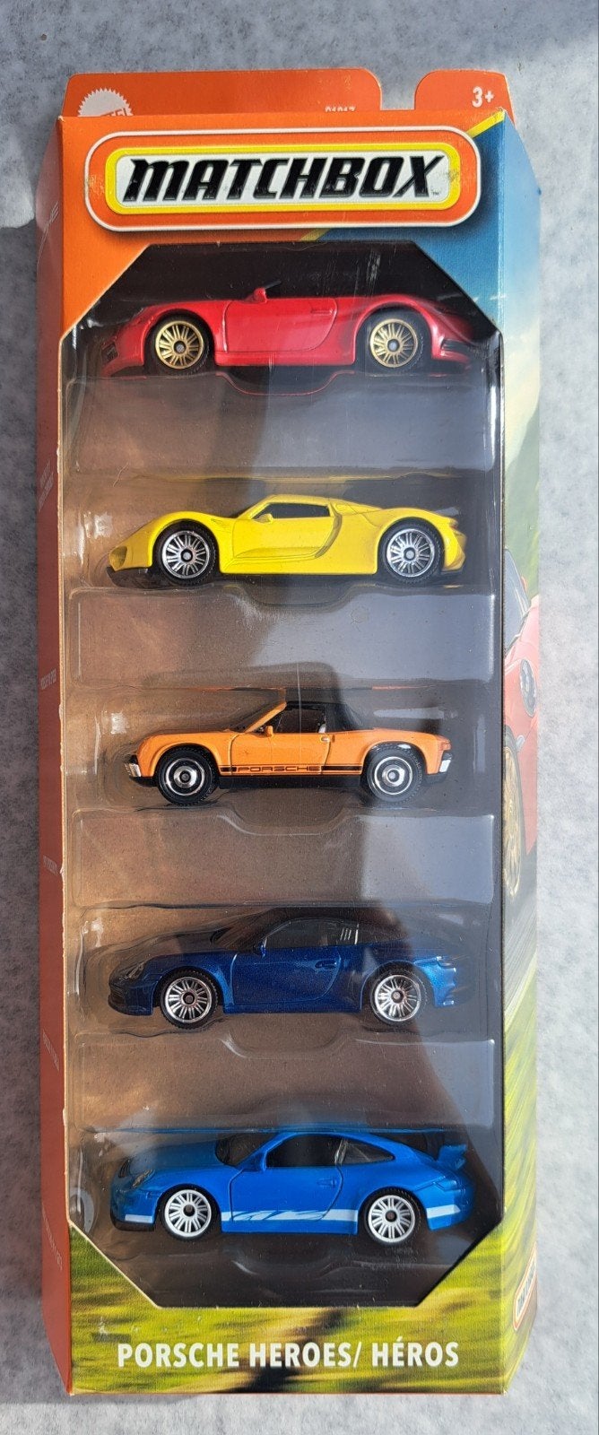 pack porsche matchbox, Ophalen of Verzenden, Zo goed als nieuw, Auto