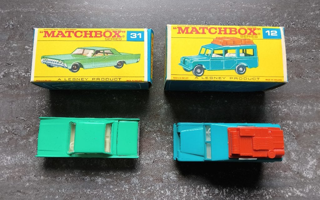 Matchbox landrover.Lincoln.nieuwstaat., Ophalen of Verzenden, Nieuw, Auto, Matchbox