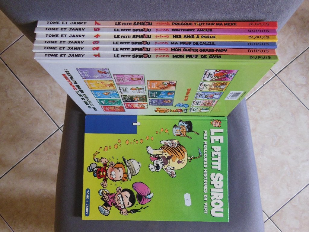 Lot BD Le petit Spirou présente 1 à 5 + 7 + Les meilleures h, Enlèvement ou Envoi, Utilisé