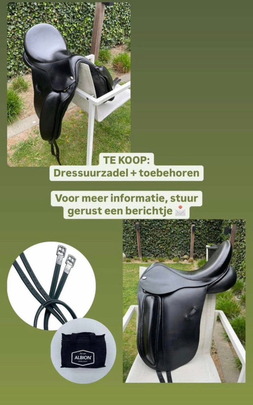 Selle de dressage sans dommage, Animaux & Accessoires, Enlèvement, Comme neuf, Prestige